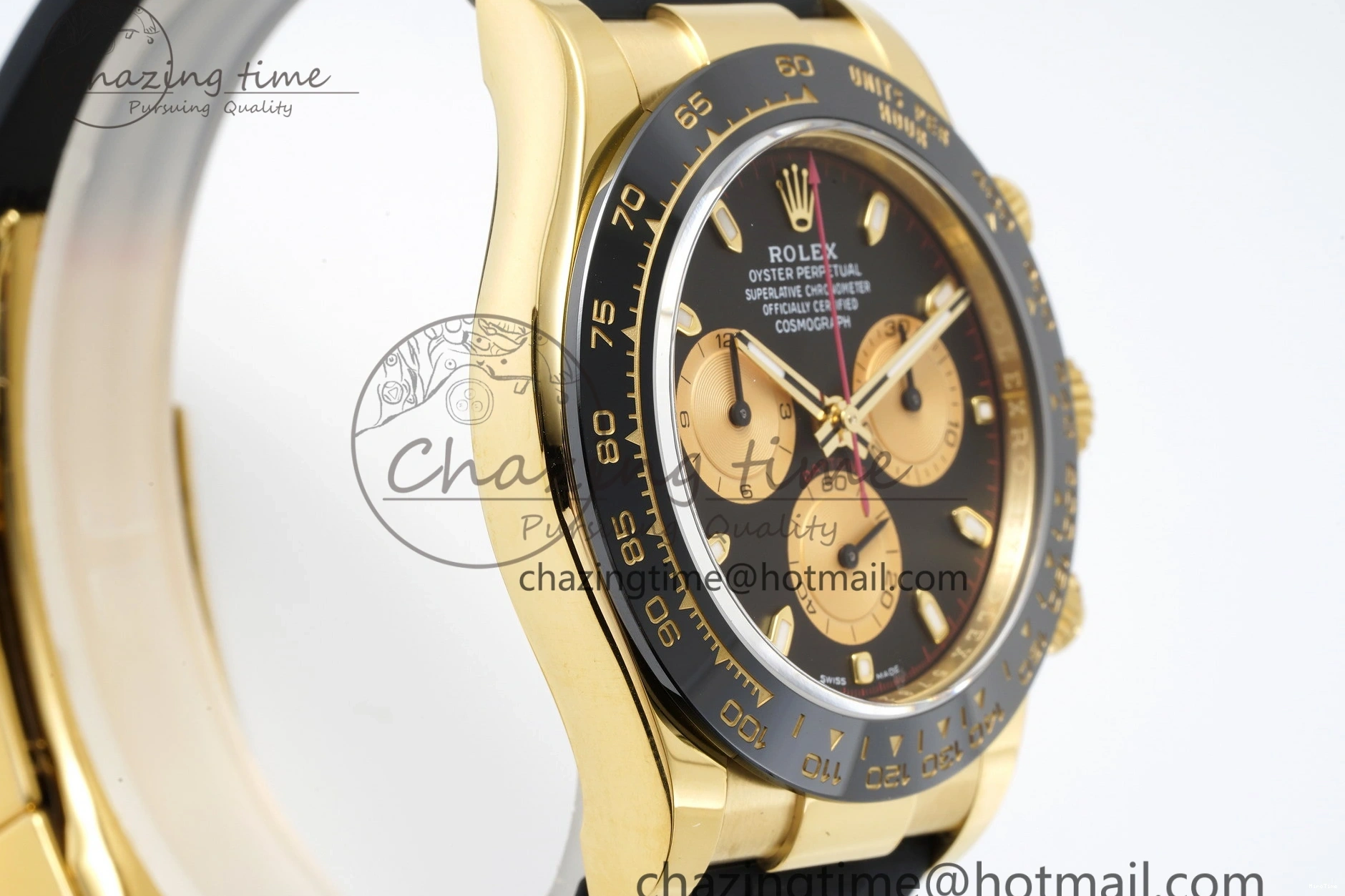 MiroTime 0429 Daytona 116518 BTF 1:1 Best Edition Paul Newman Black YG Dial on Oysterflex Rubber Strap SA4130 V Modern 2259